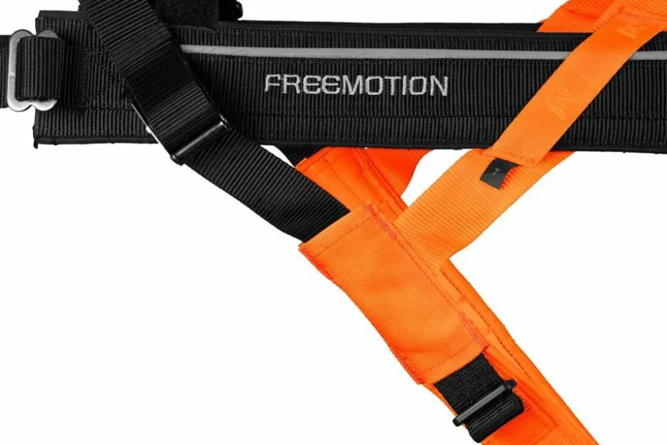 Non-stop Dogwear Freemotion Harness 5.0 Size 8 Black/Orange