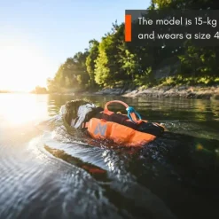 Non-stop Dogwear Protector Life Jacket Size 2-4 Black/Orange