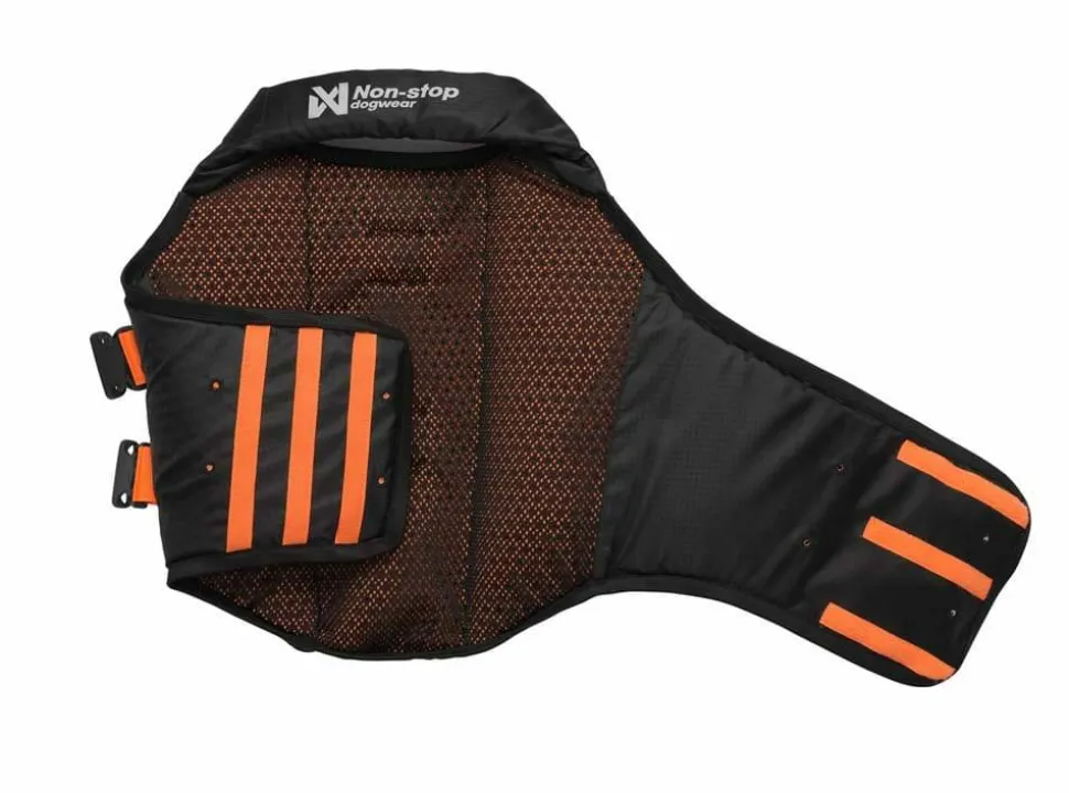 Non-stop Dogwear Protector Life Jacket Size 2-4 Black/Orange