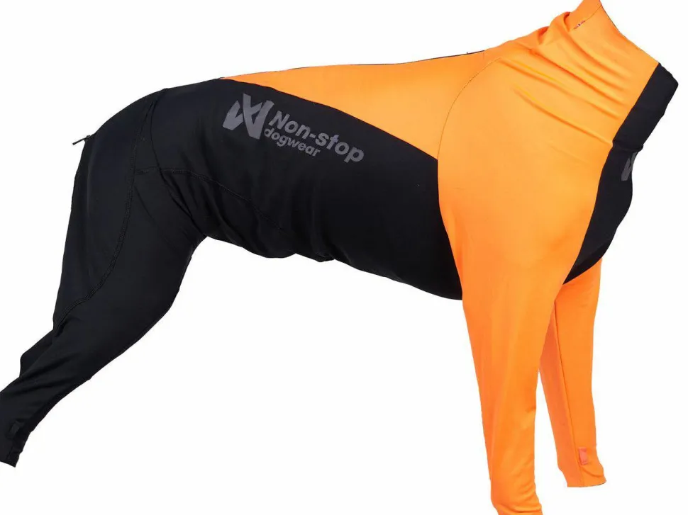 Non-stop Dogwear Protector Dog Suit Male Orange/Black