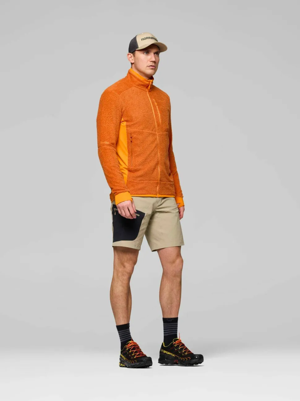 Norrøna Men's Falketind Warm1 Active Jacket Gold Flame/Exuberance