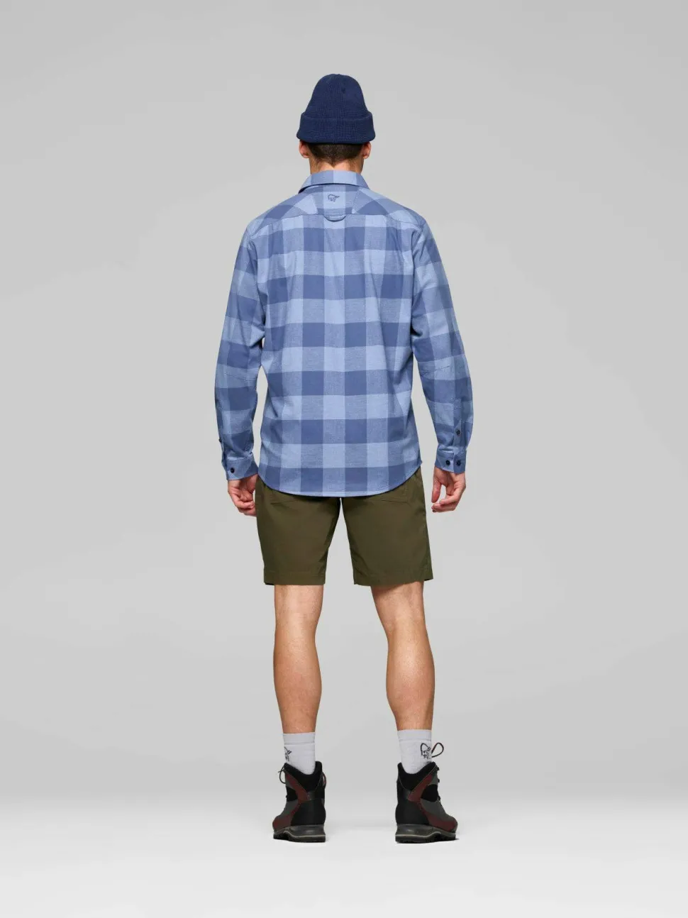 Norrøna Men's Femund Flannel Lightweight Shirt Frozen Fjord