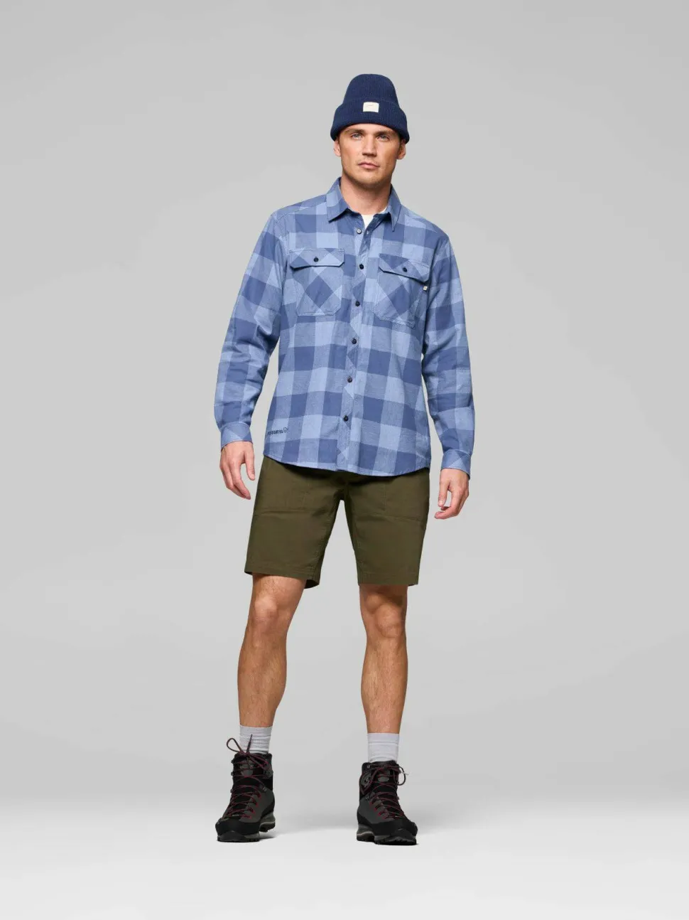 Norrøna Men's Femund Flannel Lightweight Shirt Frozen Fjord