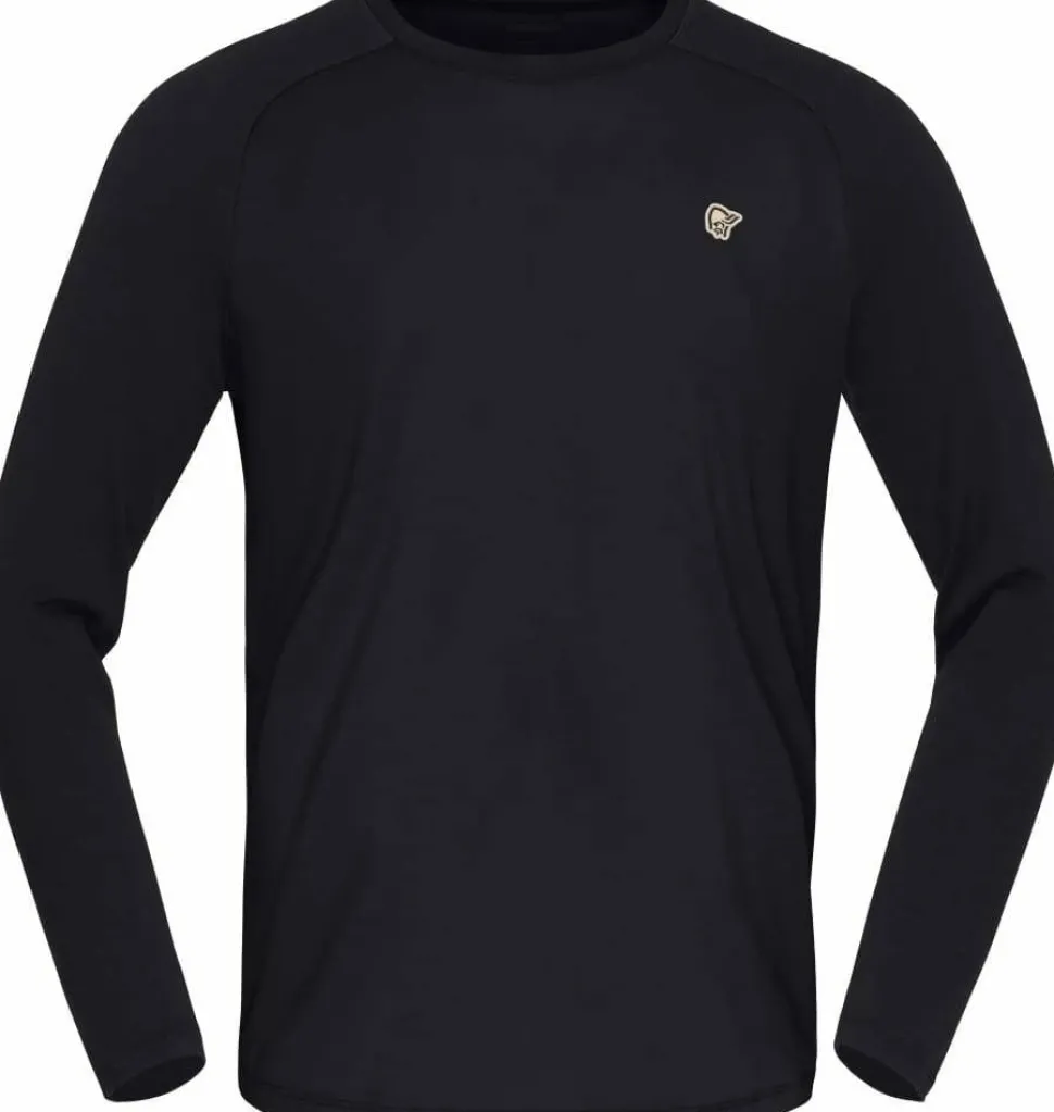 Norrøna Men's Femund PureUll Long Sleeve Caviar Black