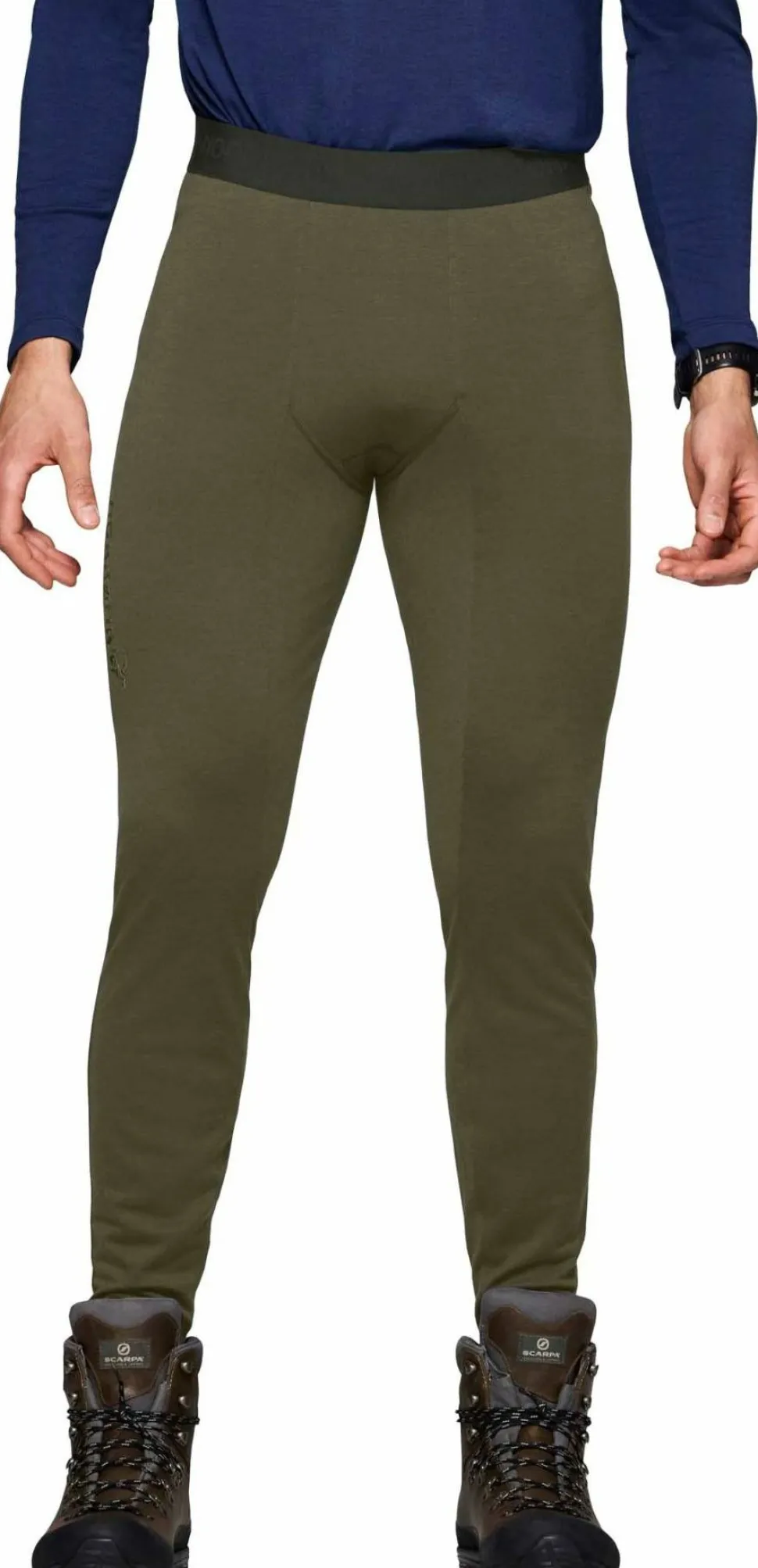 Norrøna Men's Femund PureUll Longs Olive Night
