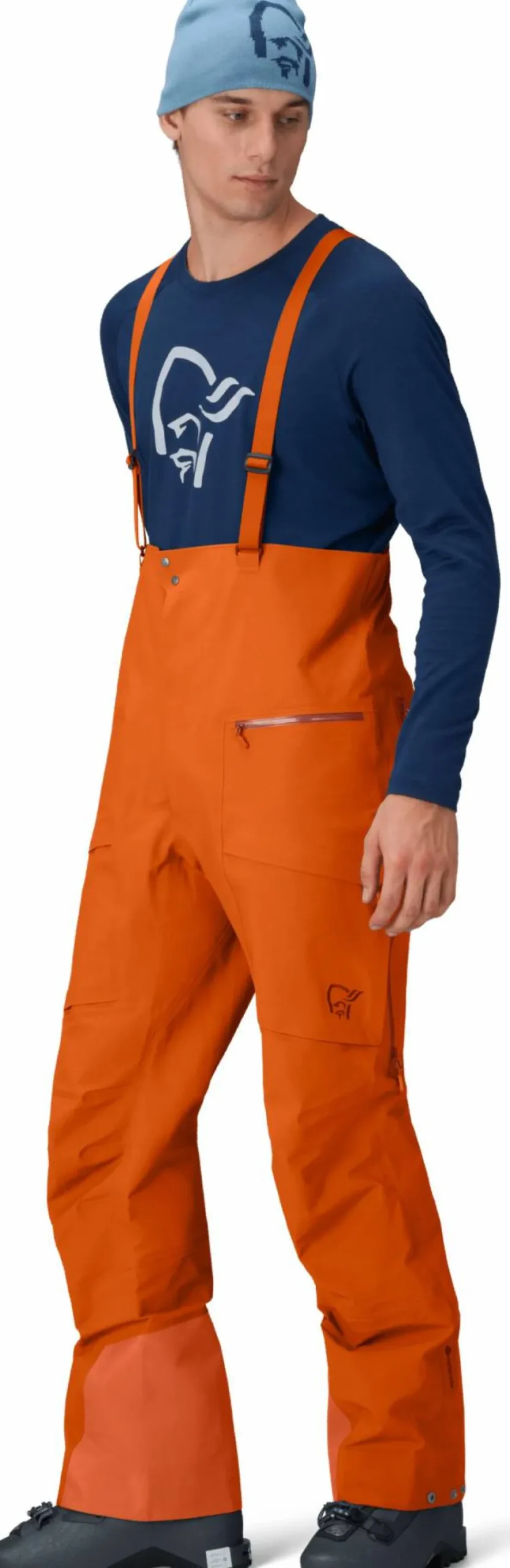 Norrøna Men's Møre GORE-TEX Salopette Gold Flame