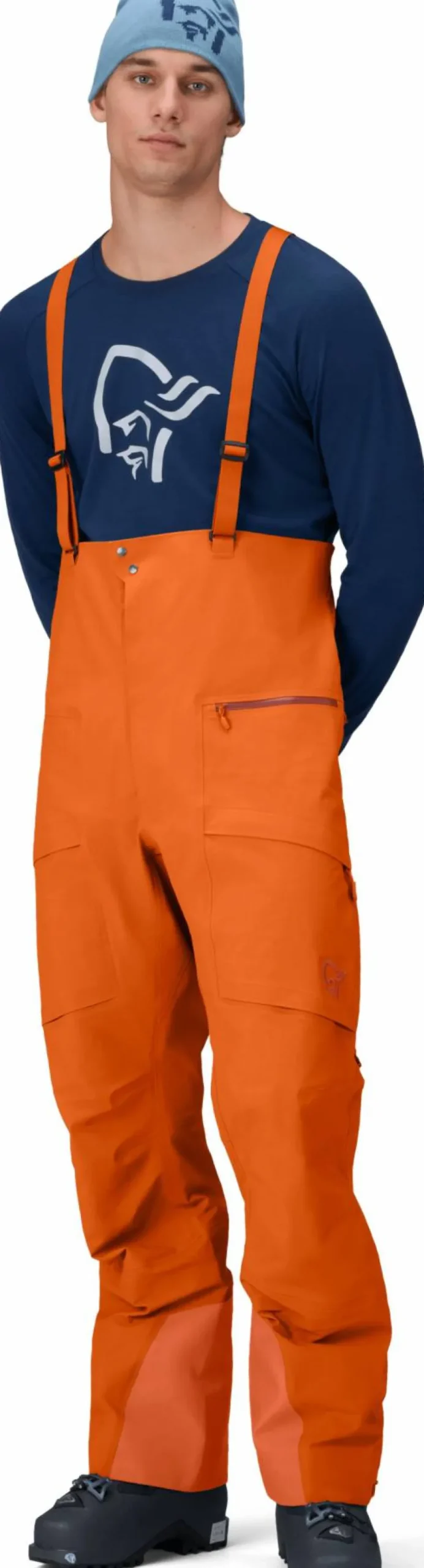Norrøna Men's Møre GORE-TEX Salopette Gold Flame