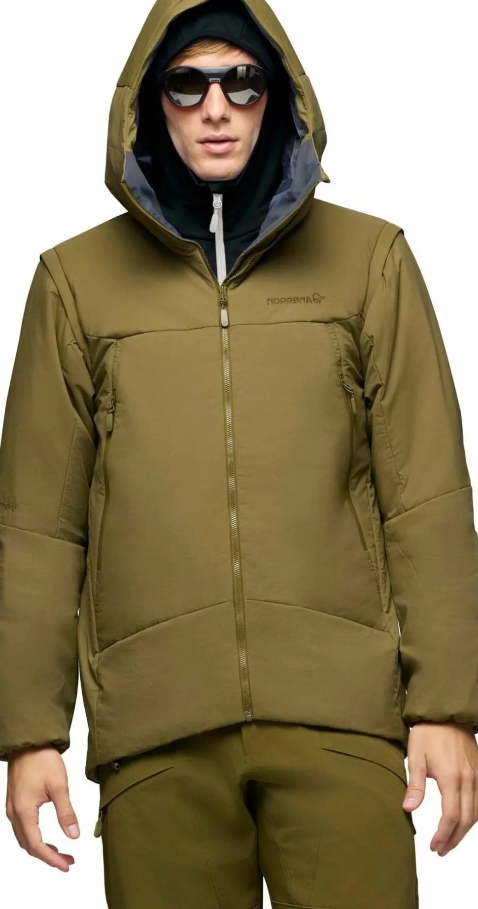 Norrøna Men's Møre Thermo60 Aero200 Jacket Dark Olive