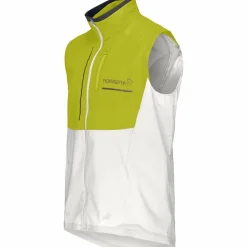 Norrøna Men's Senja Aero90 Vest Golden Lime/snow White