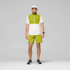 Norrøna Men's Senja Aero90 Vest Golden Lime/snow White