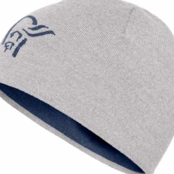Norrøna Unisex /29 Light Merinoull Logo Beanie Grey Melange