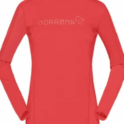 Norrøna Women's Falketind Equaliser Merino Round Neck Paprika