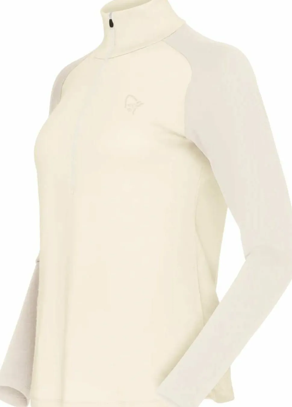 Norrøna Women's Femund PureUll Zip Neck Whisper White
