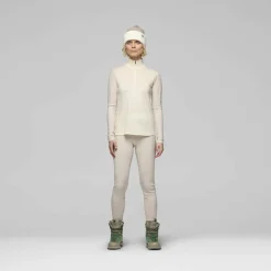 Norrøna Women's Femund PureUll Zip Neck Whisper White