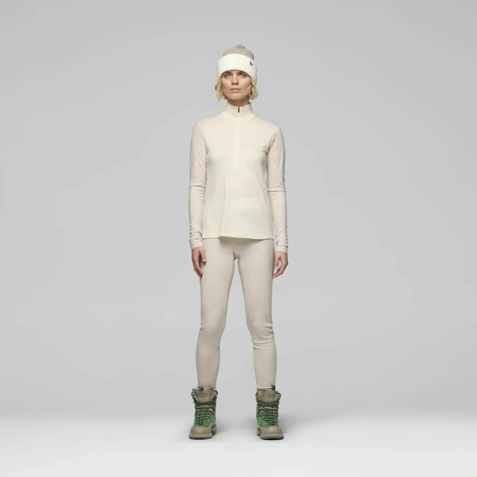 Norrøna Women's Femund PureUll Zip Neck Whisper White