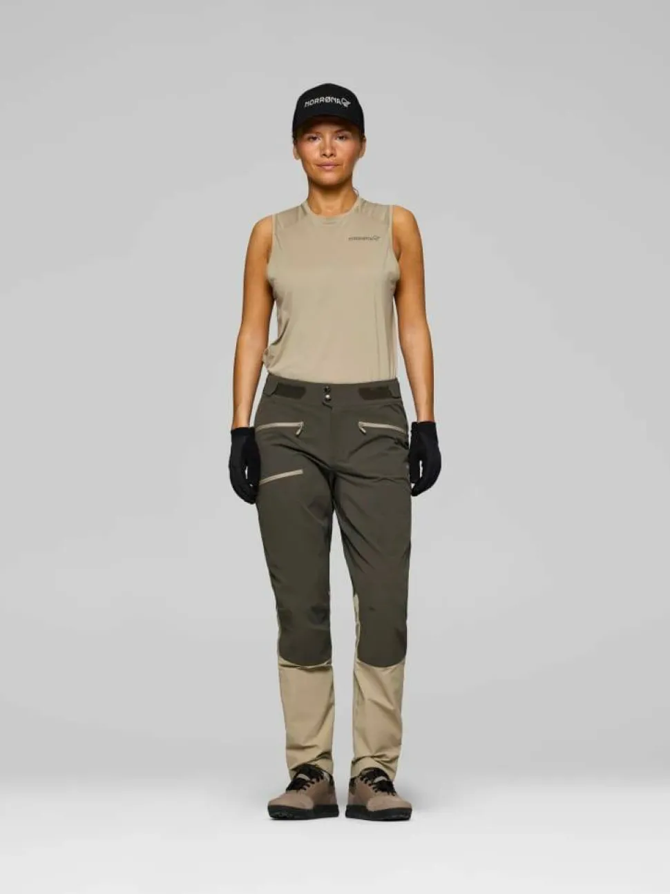 Norrøna Women's Fjørå Flex1 Pants Beluga/winter Twig