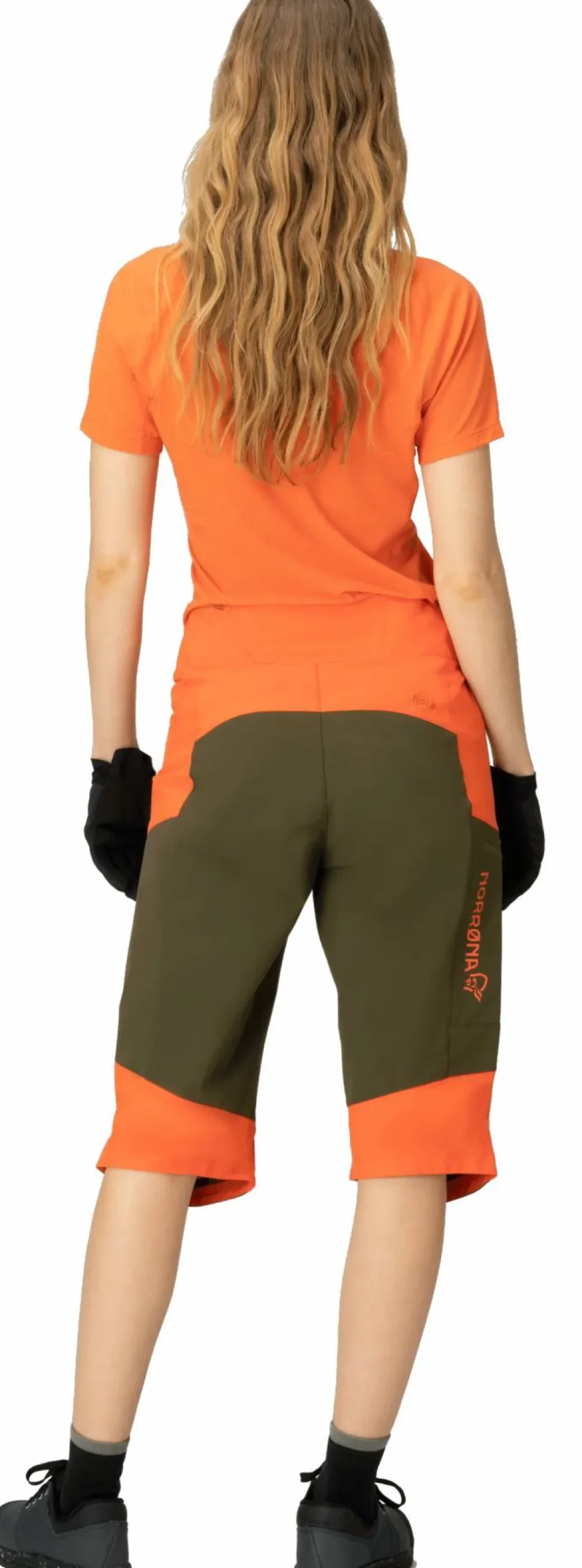 Norrøna Women's Fjørå Flex1 Shorts Orange Alert