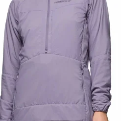 Norrøna Women's Møre Octa Zip Hood Purple Sage