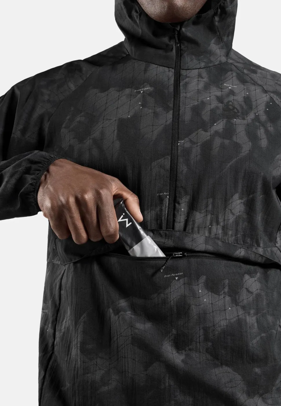 Odlo Men's Jacket Zeroweight Print Black