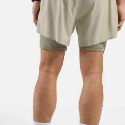 Odlo Men's Odlo X-Alp Trail 6 Inch 2-In-1 Short Agate Gray - Vetiver