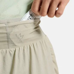 Odlo Men's Odlo X-Alp Trail 6 Inch 2-In-1 Short Agate Gray - Vetiver