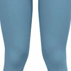Odlo Men's Performance Wool 150 Base Layer Bottom Provincial Blue Melange - Black