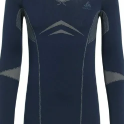 Odlo Men's Set Long Fundamentals Performance Warm Dark Sapphire - Silver Cloud