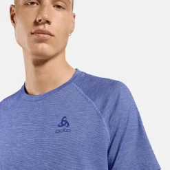 Odlo Men's T-Shirt Crew Neck S/S X-Alp Pw 115 Dazzling Blue Melange