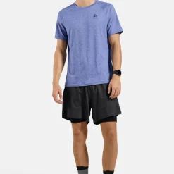 Odlo Men's T-Shirt Crew Neck S/S X-Alp Pw 115 Dazzling Blue Melange