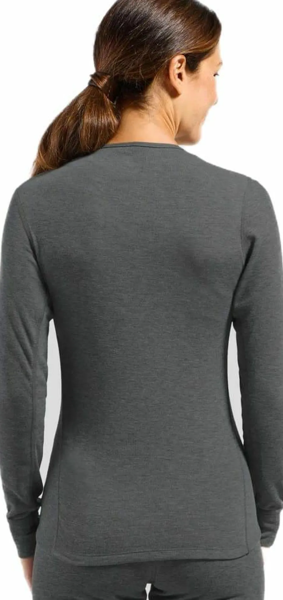 Odlo Women's Active Warm ECO Baselayer Shirt Odlo Steel Grey Melange