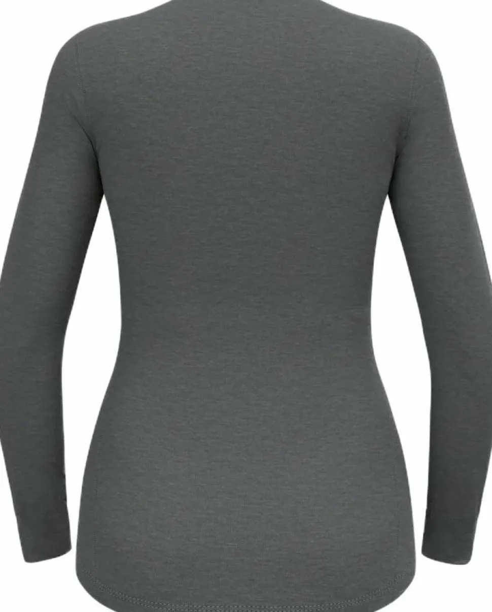 Odlo Women's Active Warm ECO Baselayer Shirt Odlo Steel Grey Melange