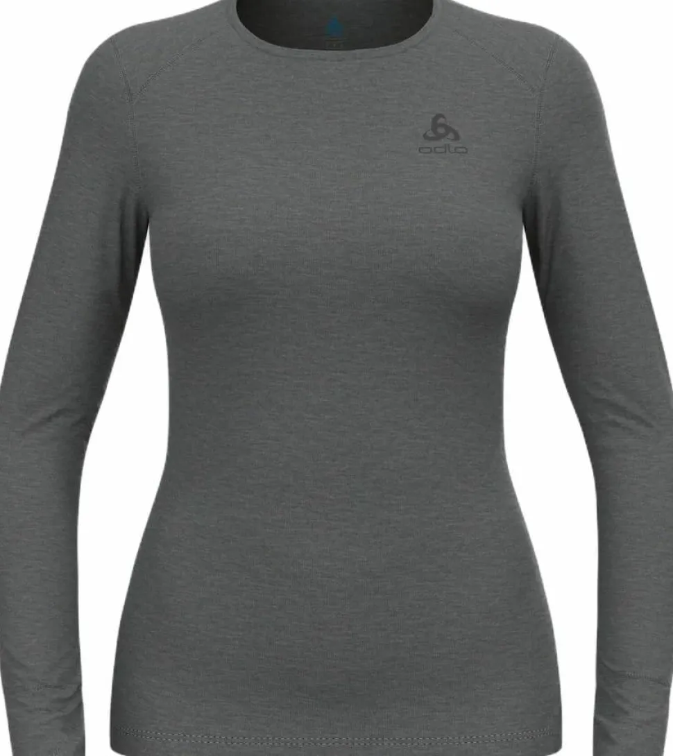 Odlo Women's Active Warm ECO Baselayer Shirt Odlo Steel Grey Melange