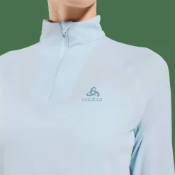 Odlo Women's Mid Layer Essential 1/2 Zip Baby Blue