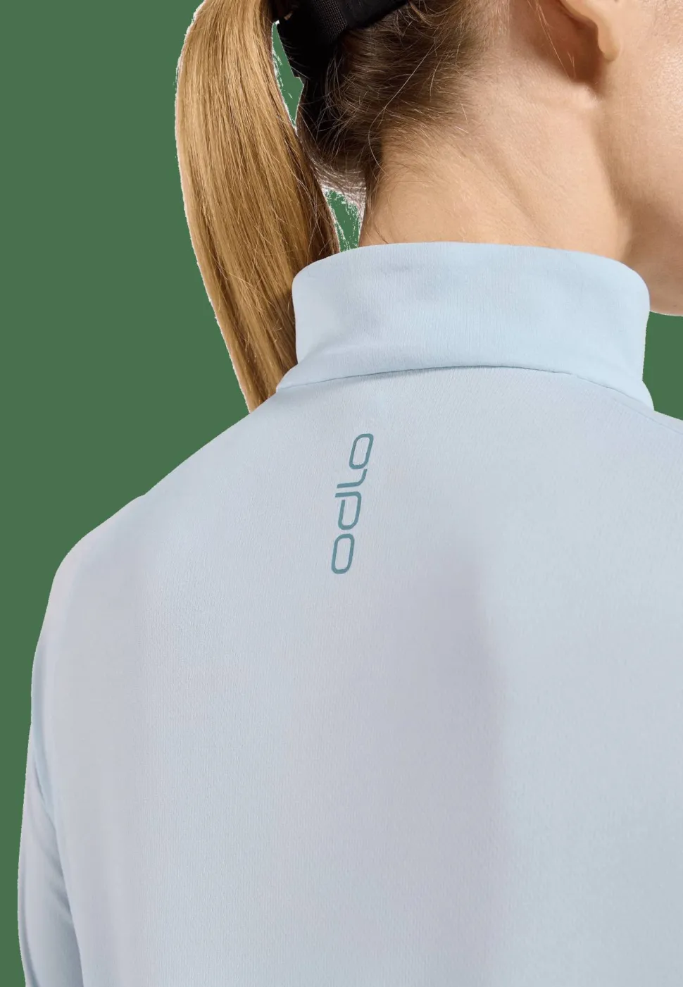 Odlo Women's Mid Layer Essential 1/2 Zip Baby Blue