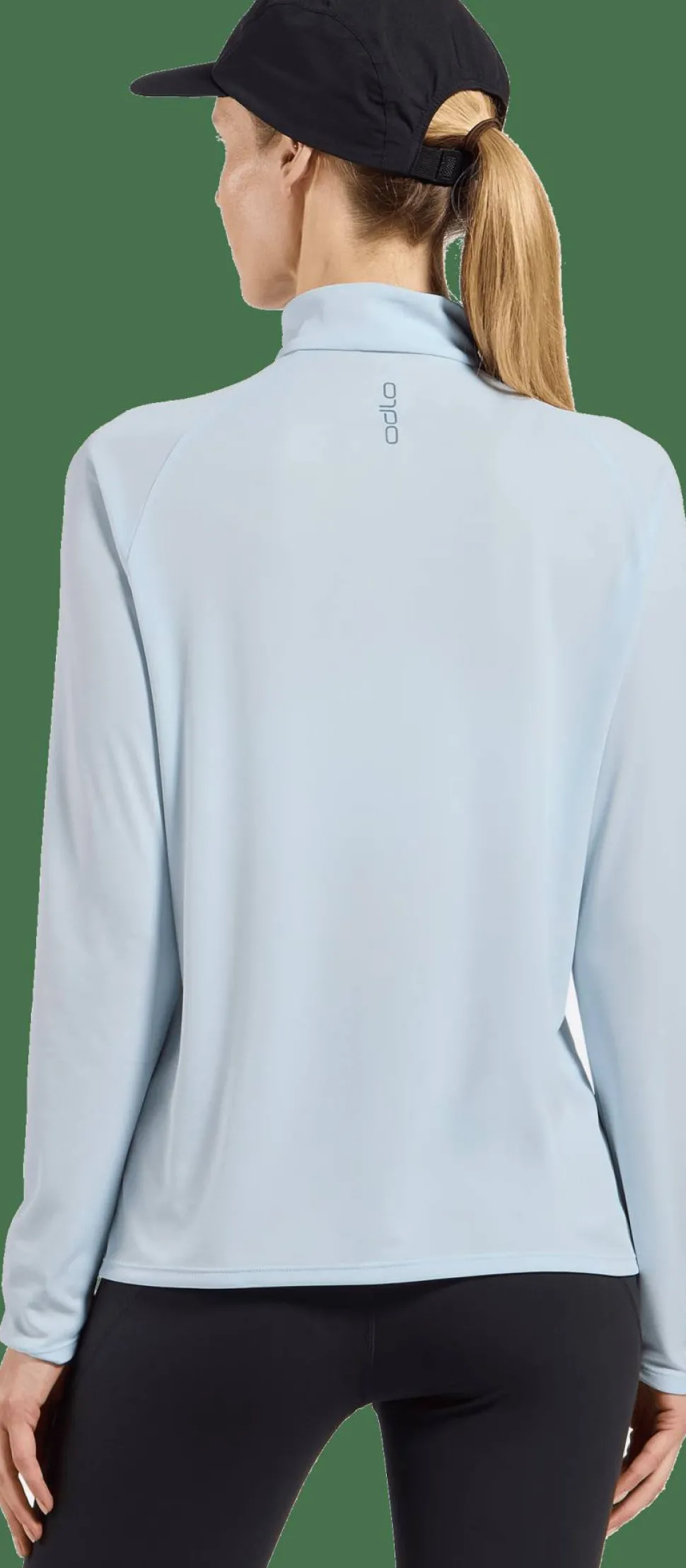 Odlo Women's Mid Layer Essential 1/2 Zip Baby Blue