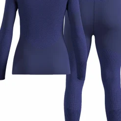Odlo Women's Odlo Fundamentals Performance Warm Set Long Skipper Blue