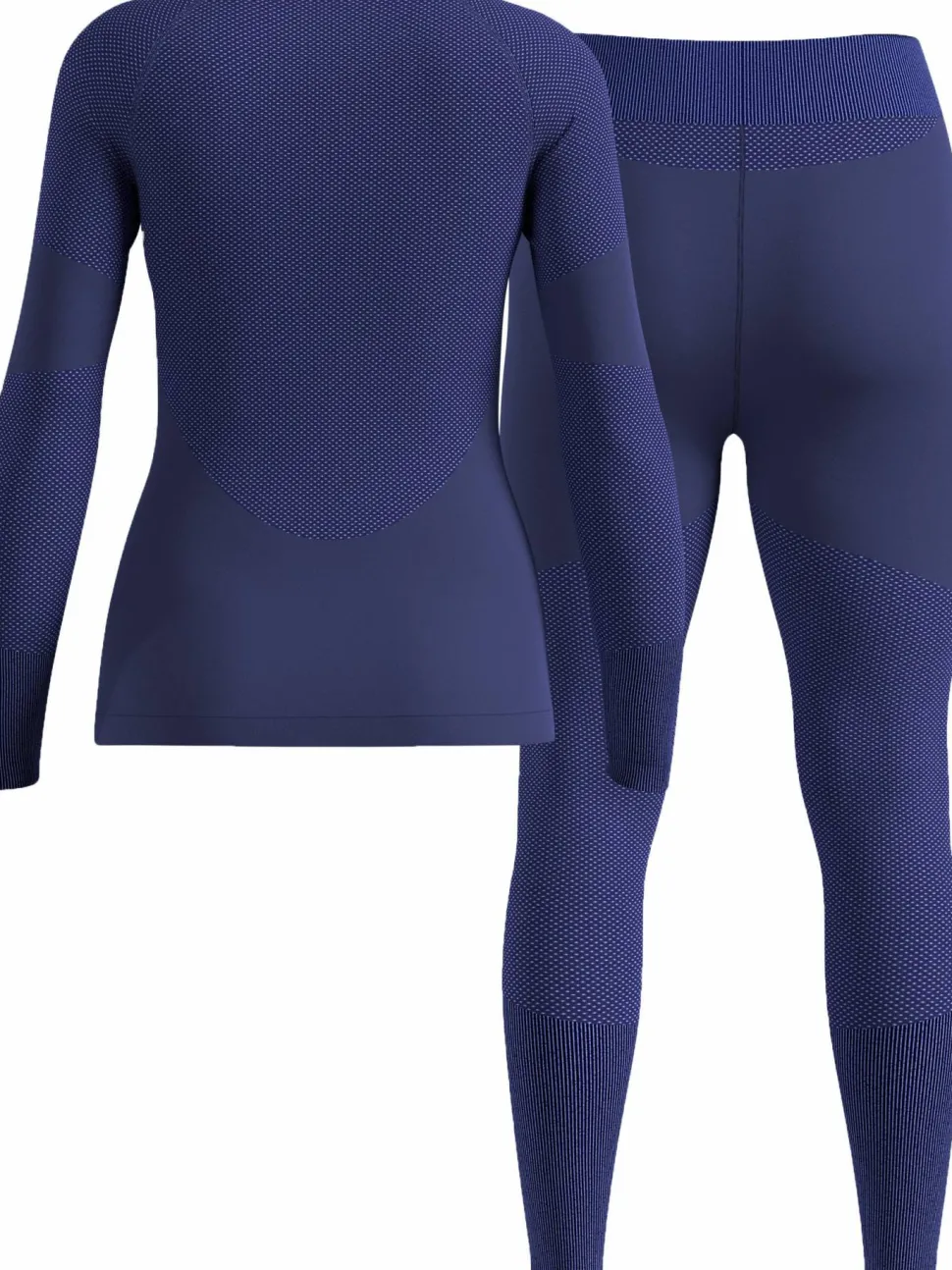 Odlo Women's Odlo Fundamentals Performance Warm Set Long Skipper Blue