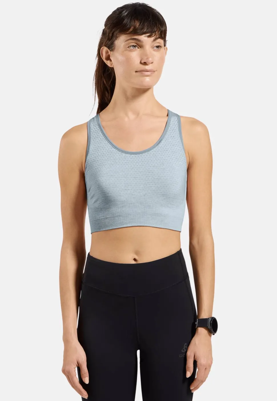 Odlo Women's Odlo Seamless Medium - Padded Sport Bra Baby Blue