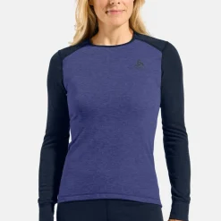 Odlo Women's Odlo Set Active Warm Special Dark Sapphire - Skipper Blue