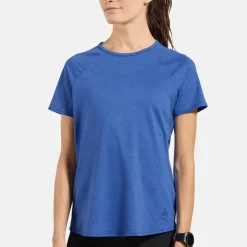 Odlo Women's T-Shirt Crew Neck S/S Essential 365 Dazzling Blue Melange