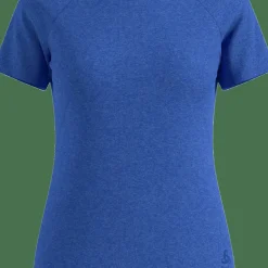 Odlo Women's T-Shirt Crew Neck S/S Essential 365 Dazzling Blue Melange