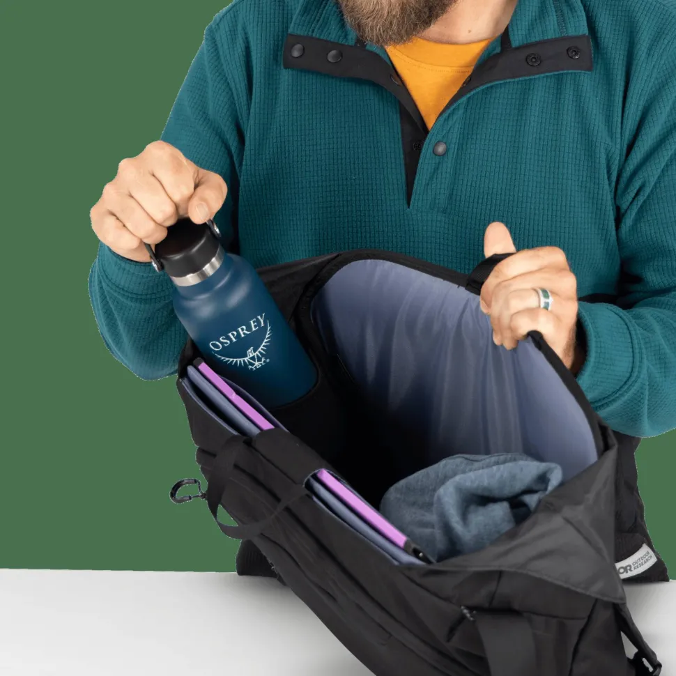Osprey Metron 18 Messenger Black/Anchor Blue