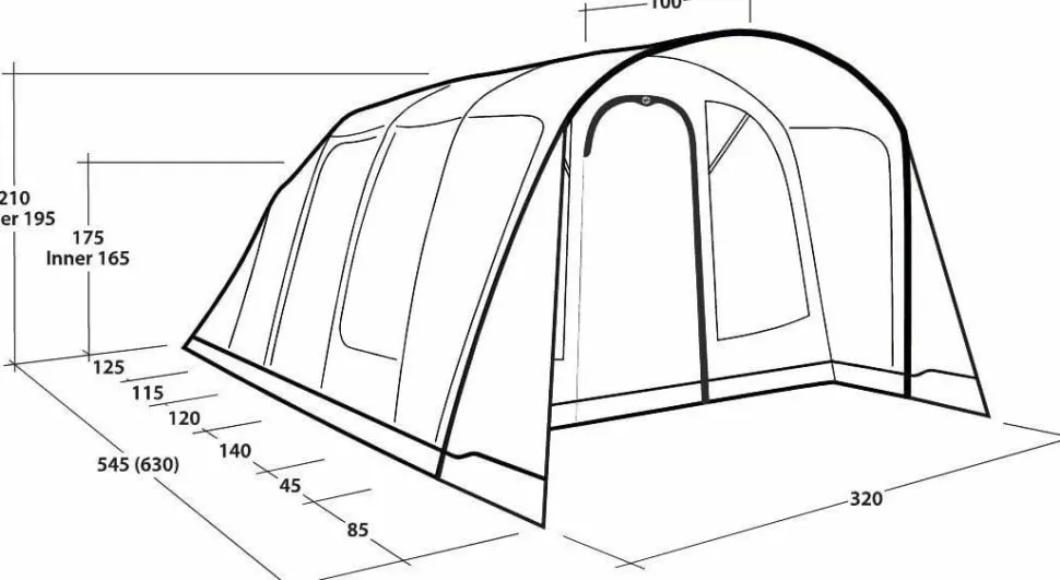 Outwell Colorado 5 Air Blue
