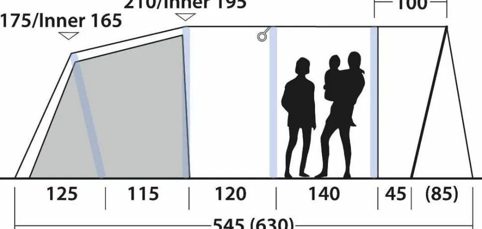 Outwell Colorado 5 Air Blue