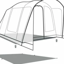 Outwell Footprint Monterey 4 Air Black & Grey