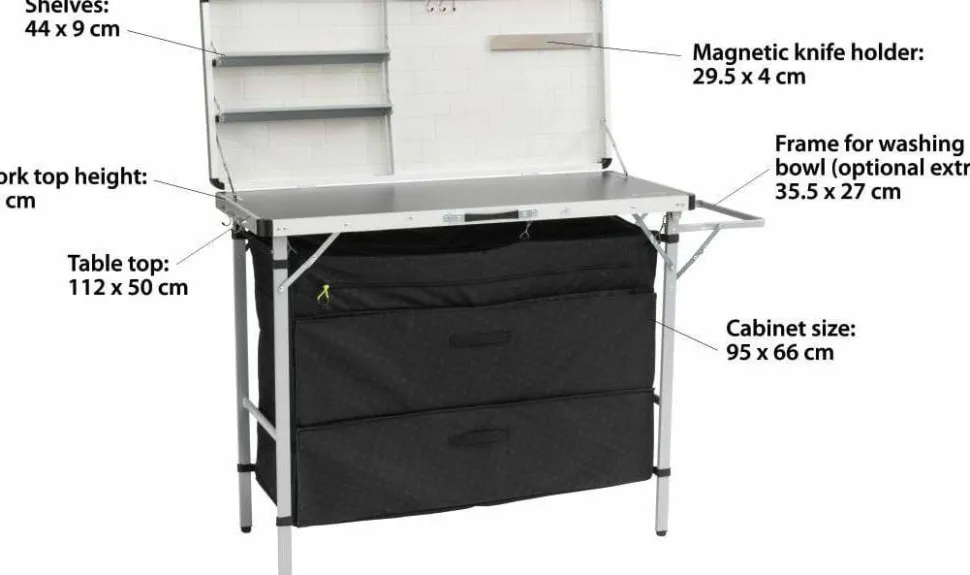 Outwell Magante Kitchen Unit Midnight Black