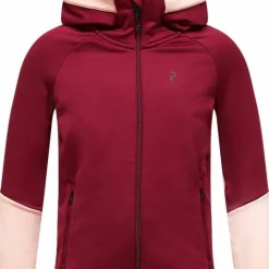 Peak Performance Junior's Rider Essentials Zip Jacket Vertical Zenith/peach Fuzz/