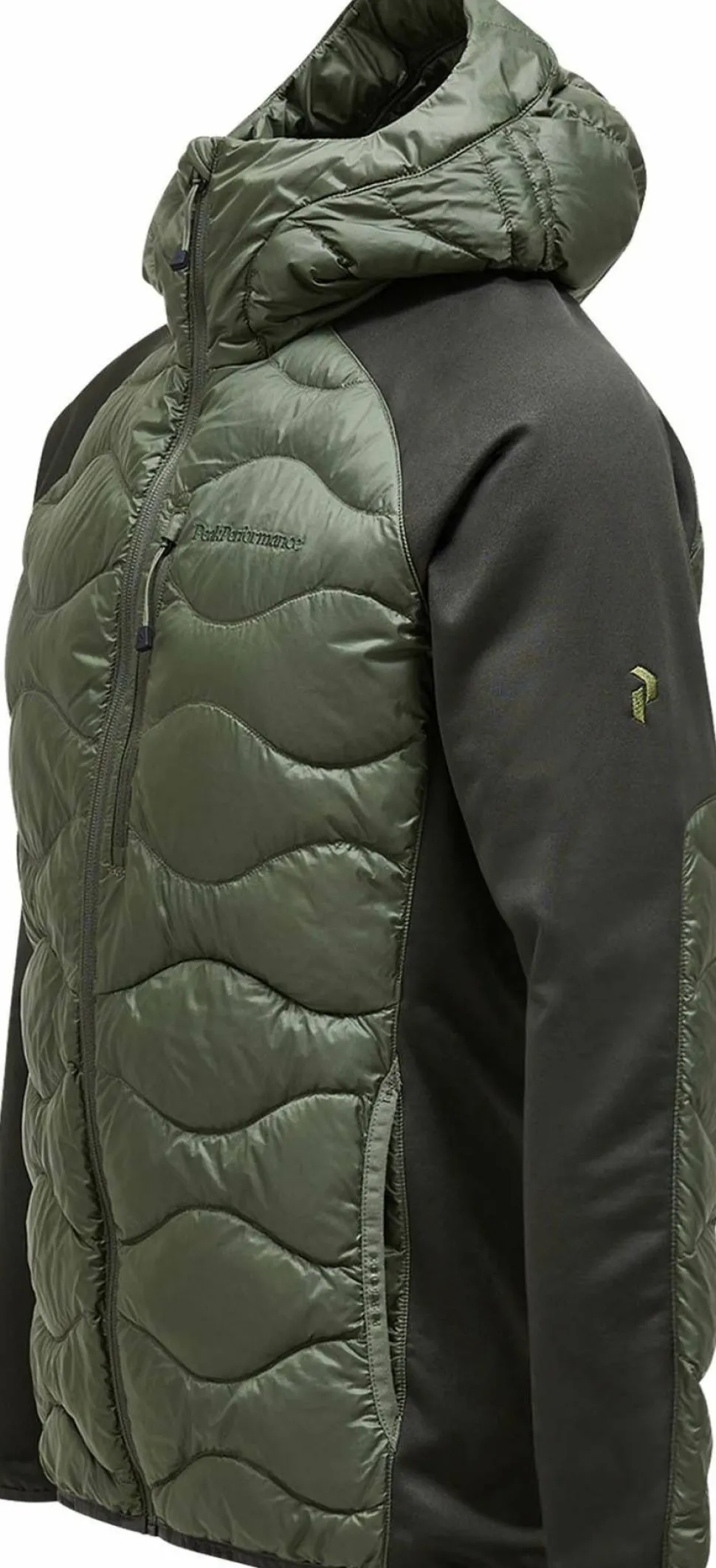 Peak Performance Men's Helium Down Hybrid Hood Pine Needle