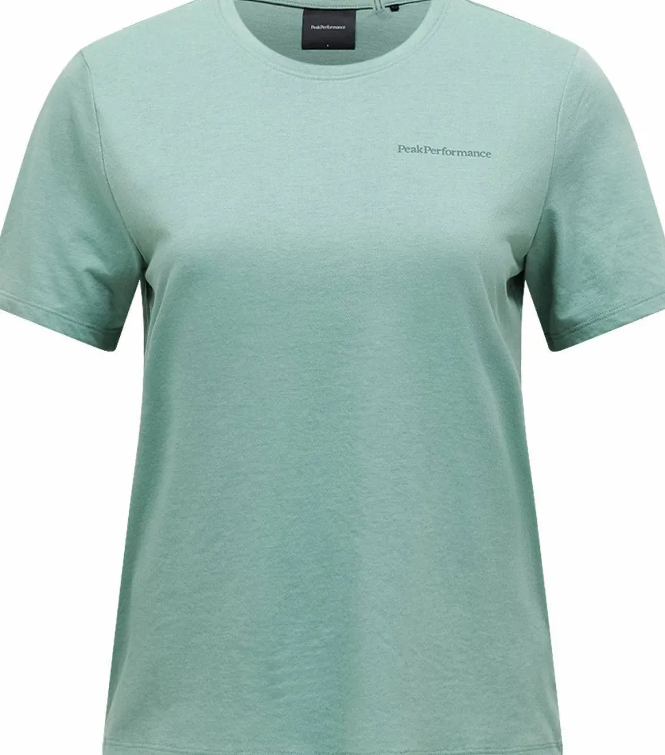 Peak Performance Women's Explore Logo Tee Green Valley
