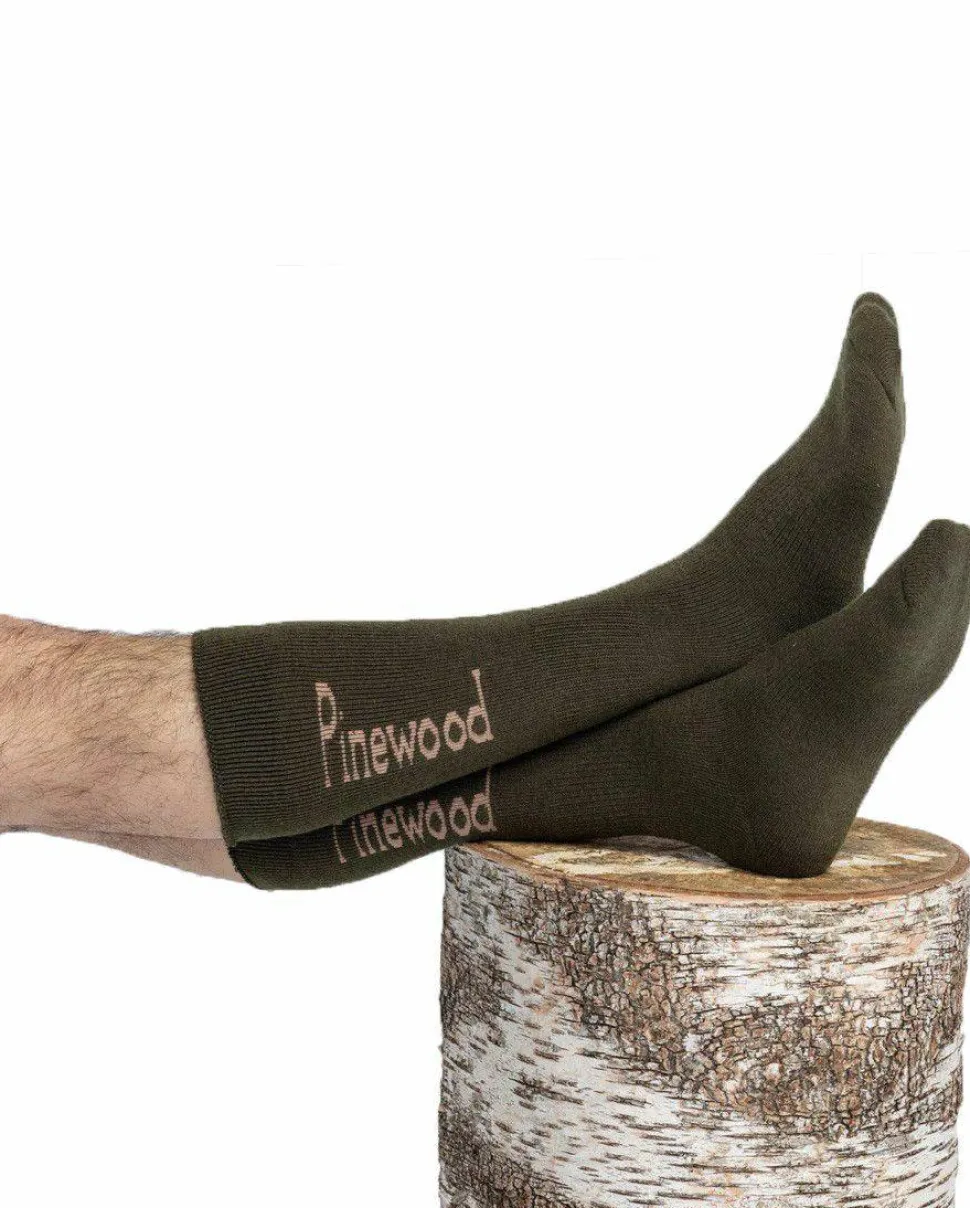 Pinewood Hunters Long Sock Moss Green